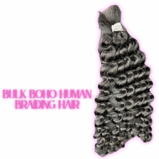 Bulk Boho Human Braiding Hair
